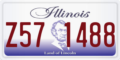 IL license plate Z571488