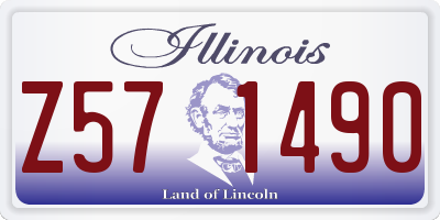 IL license plate Z571490