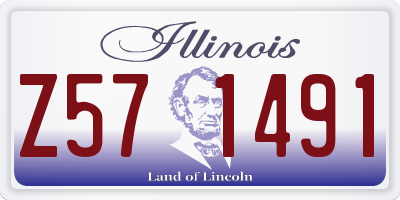 IL license plate Z571491