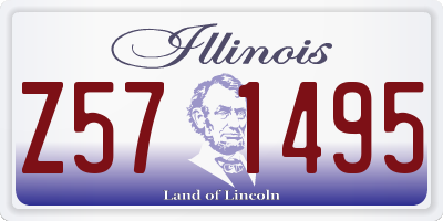 IL license plate Z571495