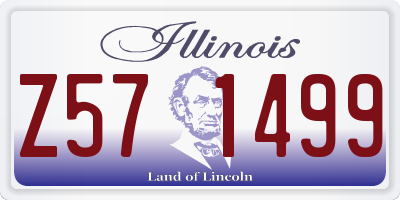 IL license plate Z571499