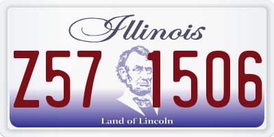 IL license plate Z571506