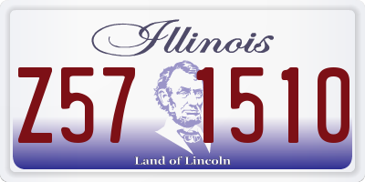IL license plate Z571510