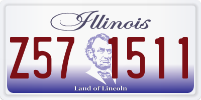 IL license plate Z571511
