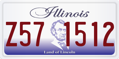 IL license plate Z571512