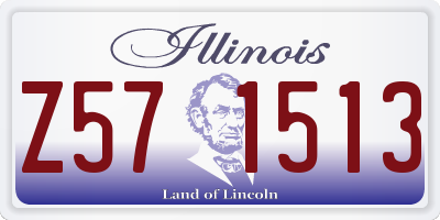 IL license plate Z571513