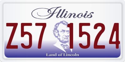 IL license plate Z571524