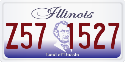 IL license plate Z571527