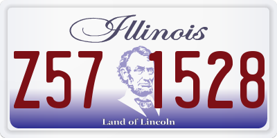 IL license plate Z571528