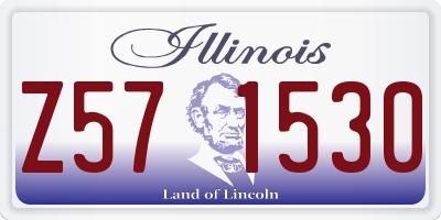 IL license plate Z571530