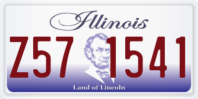 IL license plate Z571541