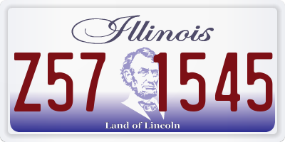 IL license plate Z571545