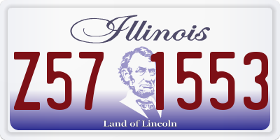 IL license plate Z571553