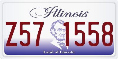 IL license plate Z571558