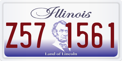 IL license plate Z571561