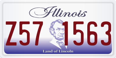 IL license plate Z571563