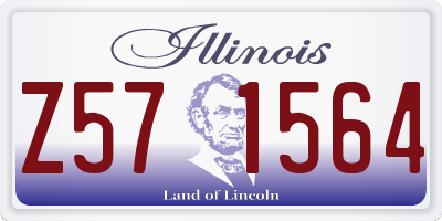 IL license plate Z571564