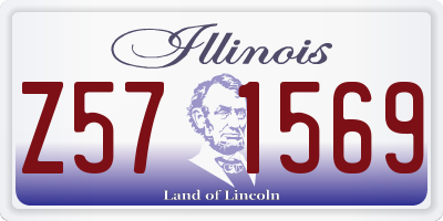 IL license plate Z571569