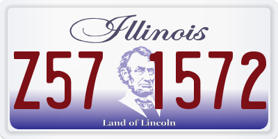 IL license plate Z571572