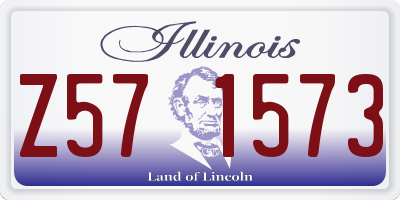IL license plate Z571573