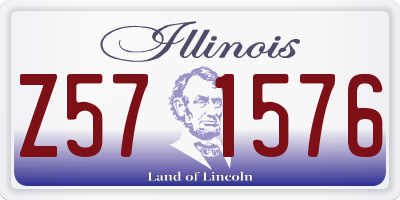 IL license plate Z571576