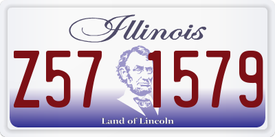 IL license plate Z571579