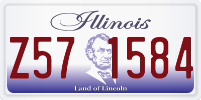 IL license plate Z571584