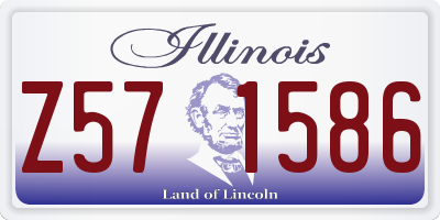 IL license plate Z571586