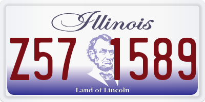 IL license plate Z571589