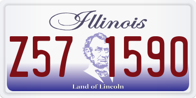 IL license plate Z571590