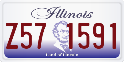 IL license plate Z571591