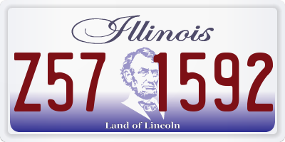 IL license plate Z571592