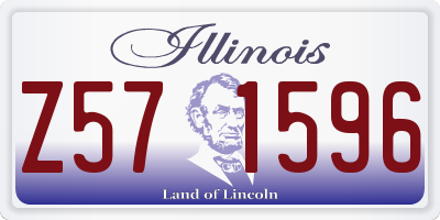 IL license plate Z571596