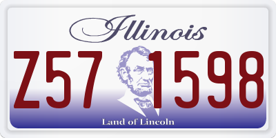IL license plate Z571598