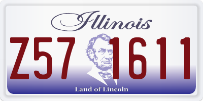 IL license plate Z571611