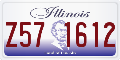 IL license plate Z571612