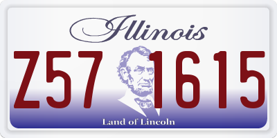 IL license plate Z571615
