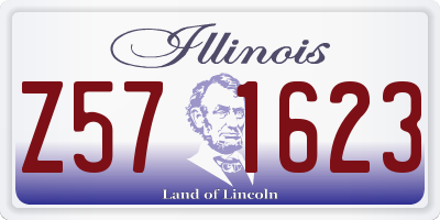 IL license plate Z571623