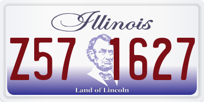 IL license plate Z571627
