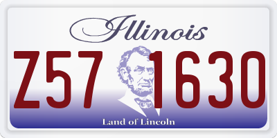IL license plate Z571630