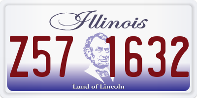 IL license plate Z571632