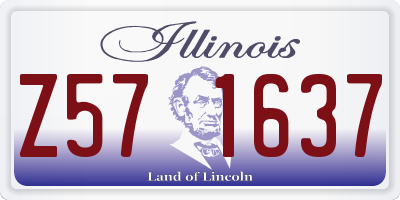 IL license plate Z571637