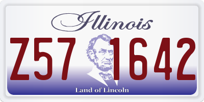 IL license plate Z571642