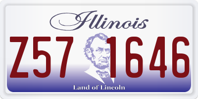 IL license plate Z571646