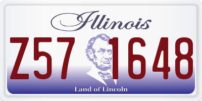 IL license plate Z571648