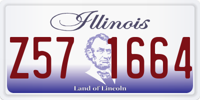 IL license plate Z571664