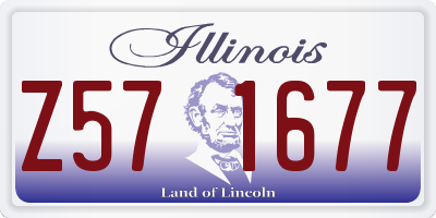 IL license plate Z571677