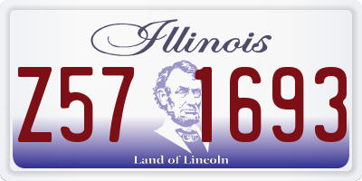 IL license plate Z571693