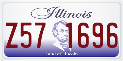 IL license plate Z571696