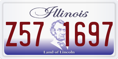 IL license plate Z571697